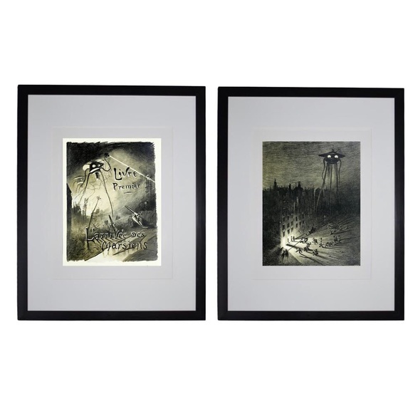 War of the Worlds Framed Prints (2) 14x11